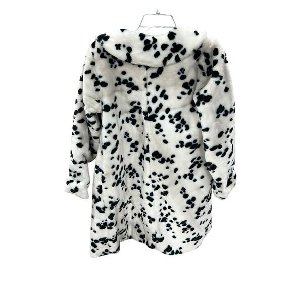 RARE Vintage The Disney Catalog Faux Fur Cruella Devil Coat XL Halloween costume - Picture 4 of 6